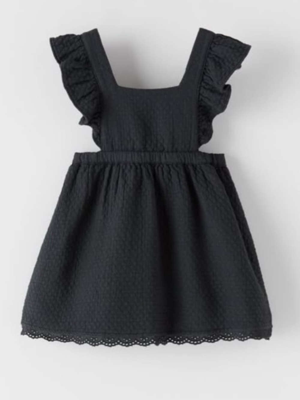 Zara Textured Lace Pinafore Dress Toddler Girl 2-3 years
